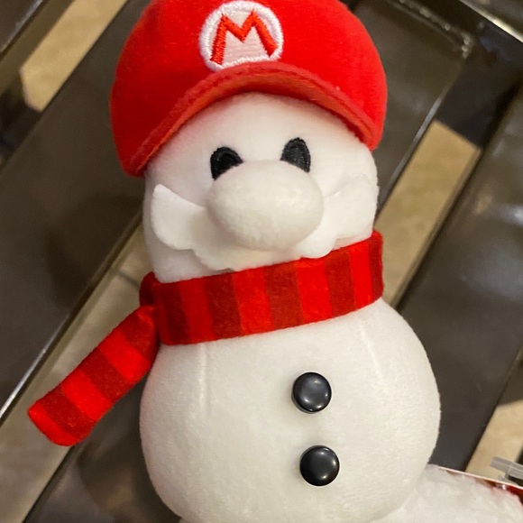 Mario Super Nintendo World Festive Snowman Headband with Red Accents - Picture 5 of 9